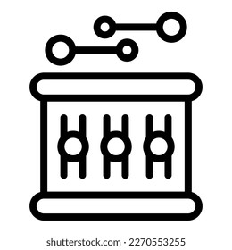 German technology icon outline vector. Bavaria building. City landmark