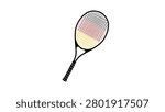 German tennis flag, color vector illustration
