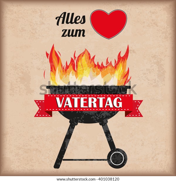 German Text Alles Liebe Zum Vatertag Stock Vector Royalty Free 401038120