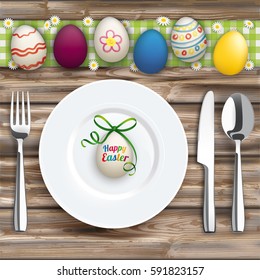 German text Frohe Ostern, translate Happy Easter. Eps 10 vector file.