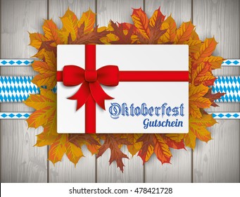 German text "Gutschein" , translate "Coupon". Eps 10 vector file.