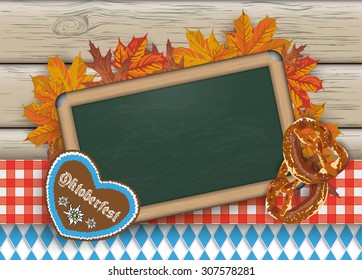 German text "Oktoberfest", translate  "Oktoberfest". Eps 10 vector file.