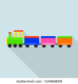 German train toy icon. Flat illustration of german train toy vector icon for web design