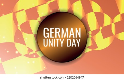 GERMAN UNITY day . Design suitable for greeting card poster and banner