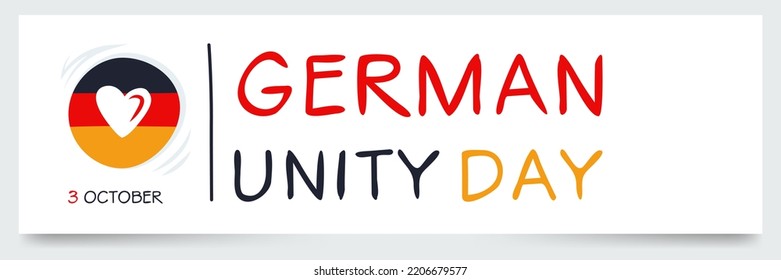 German Unity Day, held on 3 October.