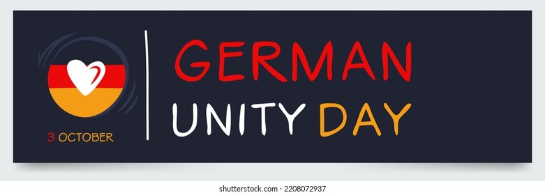 German Unity Day, held on 3 October.