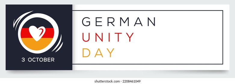 German Unity Day, held on 3 October.