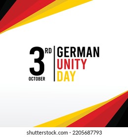 German Unity Day, perfect for office, banner, landing page, background, brochure, social media wallpaper and more