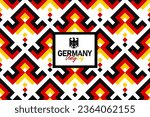 German Unity Day seamless pattern with the Germany flag colors, unity day background