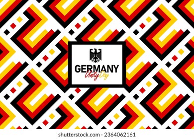 German Unity Day seamless pattern with the Germany flag colors, unity day background