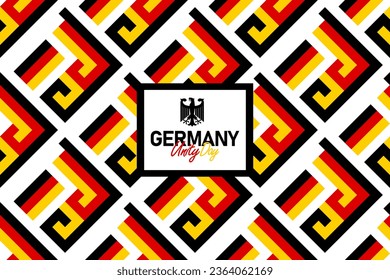 German Unity Day seamless pattern with the Germany flag colors, unity day background