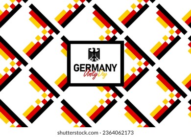German Unity Day seamless pattern with the Germany flag colors, unity day background