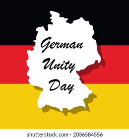 German Unity day - Tag der Deutschen Einheit, national Germany holiday greeting card, banner, poster template. Patriotic nation colors flag. Vector illustration
October 3rd.