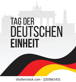 German unity day Tag der deutschen einheit banner