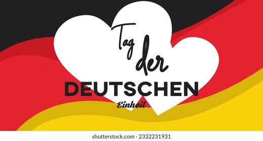 German Unity day - Tag der Deutschen Einheit. Creative Background