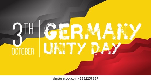 German Unity day - Tag der Deutschen Einheit. 3TH october. Creative Background