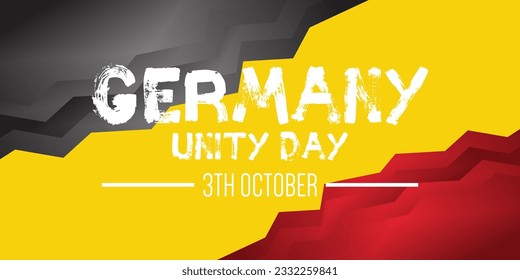 German Unity day - Tag der Deutschen Einheit. 3TH october. Creative Background