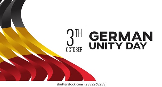 German Unity day - Tag der Deutschen Einheit. 3TH october. Creative Background