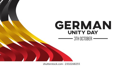 German Unity day - Tag der Deutschen Einheit. 3TH october. Creative Background