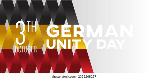 German Unity day - Tag der Deutschen Einheit. 3TH october. Creative Background