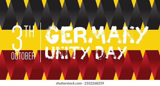 German Unity day - Tag der Deutschen Einheit. 3TH october. Creative Background