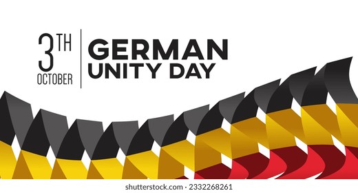 German Unity day - Tag der Deutschen Einheit. 3TH october. Creative Background