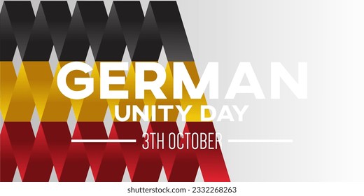 German Unity day - Tag der Deutschen Einheit. 3TH october. Creative Background