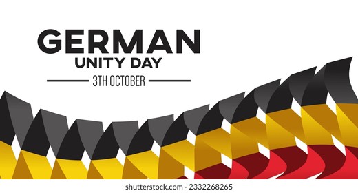 German Unity day - Tag der Deutschen Einheit. 3TH october. Creative Background