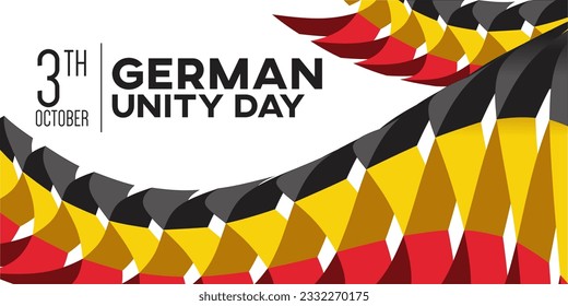 German Unity day - Tag der Deutschen Einheit. 3TH october. Creative Background