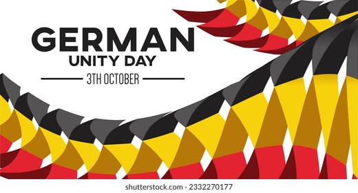 German Unity day - Tag der Deutschen Einheit. 3TH october. Creative Background