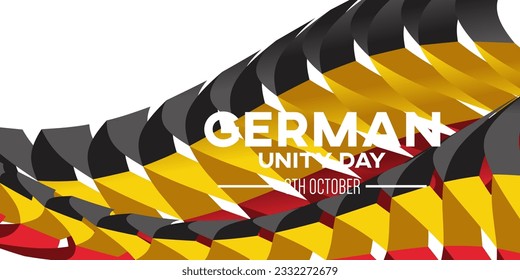 German Unity day - Tag der Deutschen Einheit. 3TH october. Creative Background