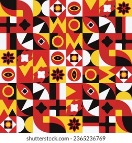 German unity day or Tag der Deutschen Einheit abstract geometric pattern, German independence day background pattern texture, German national day vector illustration, 3rd October