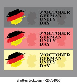 German unity day vector illustration