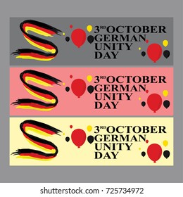 German unity day vector illustration