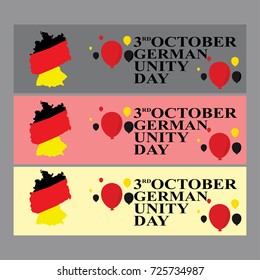 German unity day vector illustration