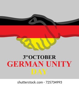 German unity day vector illustration