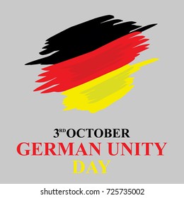 German unity day vector illustration
