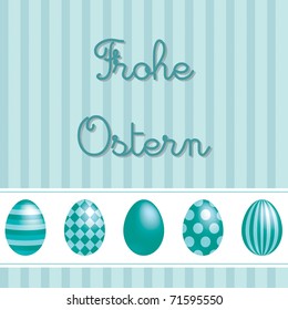 German vector Easter card design.