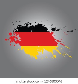 German Vector paint stain