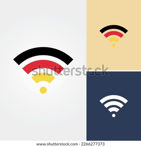 German Wifi Logo Design Vector