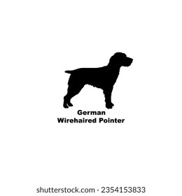 German Wirehaired Pointer dog silhouette dog breeds Animal Pet