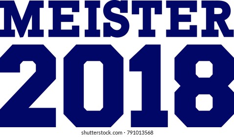 German word for champion 2018 in blue