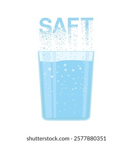 The German word "Saft" dissolves in drops. Drops of liquid or juice fall as sediment into a glass. The effect of destruction. Dispersion.