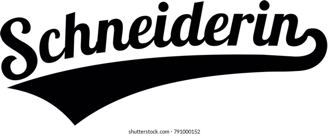 German word for tailor with retro style female 