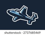 german world war II fighter jet vector illustration