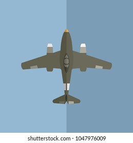 German
World War II Fighter plane vector illustration