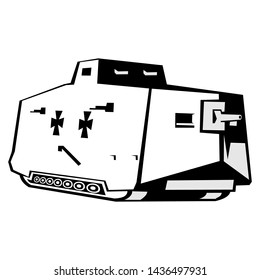 German world war I tank vector illustration