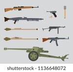 german ww2 gun collection vector illustration