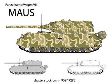 German WW2 Maus super heavy prototype tank