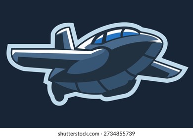 German WWII rocket-powered interceptor aircraft vector illustration. 